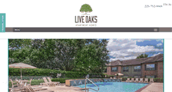 Desktop Screenshot of liveoaksapartments.com