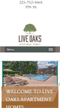 Mobile Screenshot of liveoaksapartments.com